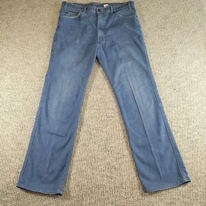 Vintage Levi's Brown Tab Jeans Mens 38x32 Blue 43415-4514 Fits 34x30.5 Denim USA